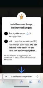 Mina sidor ikon hemskärm