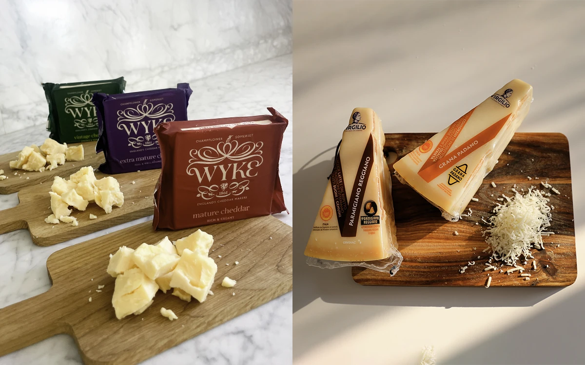 Sälj parmesanost och cheddarost hos Delikatesskungen