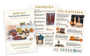 Sidor ur Delikatesskungens säljkatalog för 2026