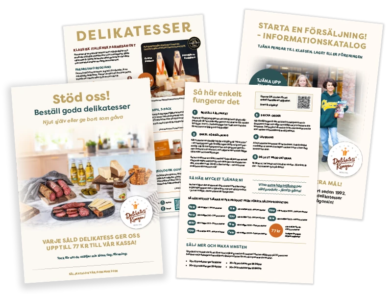 Så här enkelt fungerar det att sälja med Delikatesskungens säljmaterial