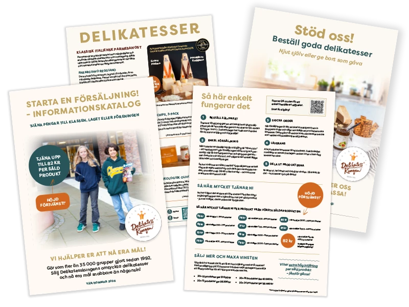 Säljmaterial för dig som vill sälja hos Delikatesskungen